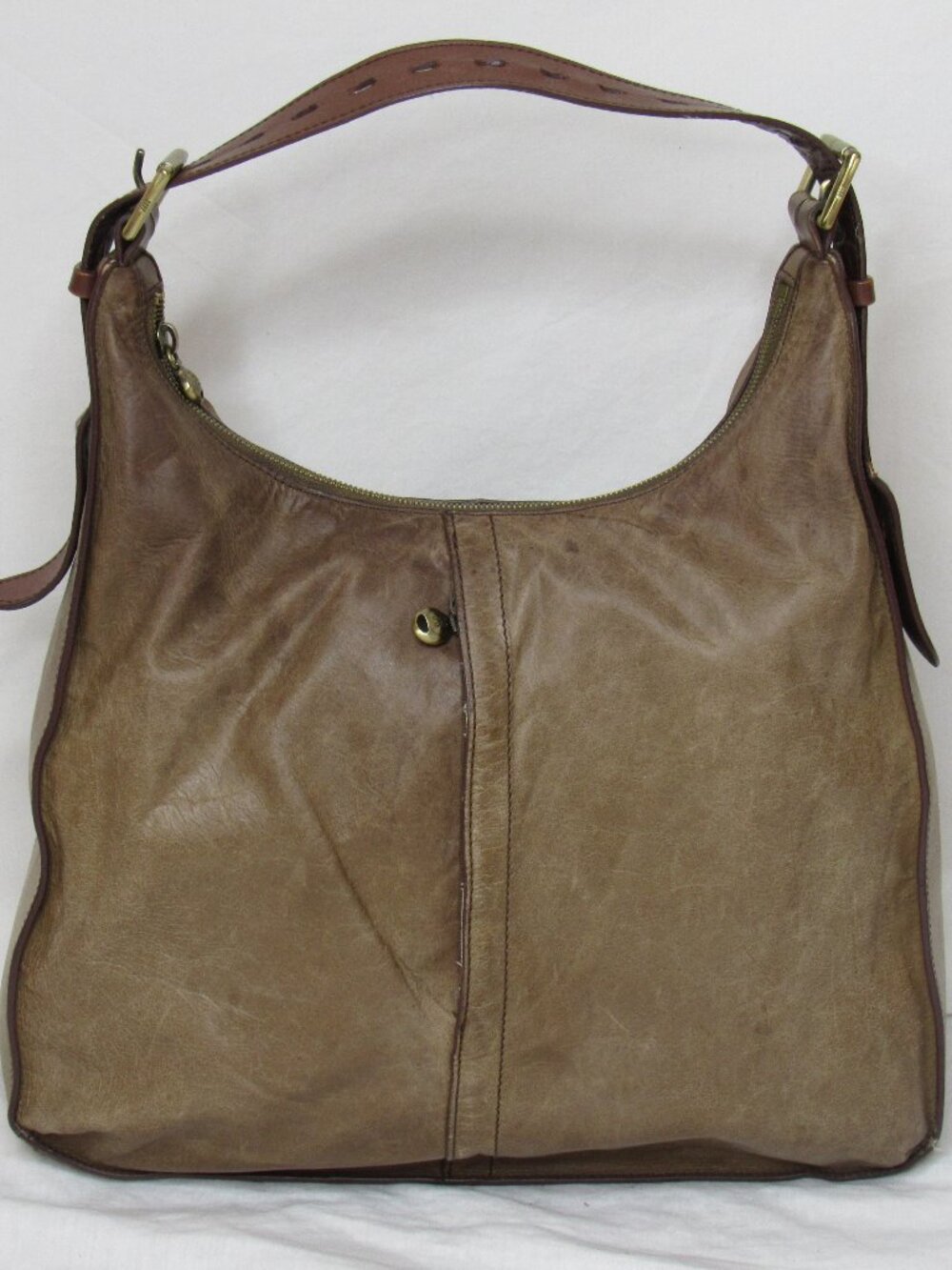 Hobo International Tan Brown Leather MARLEY Slouchy Bag